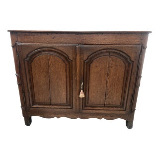 Louis XIV Style Two-Door Buffet in Oak, 1700s For Sale