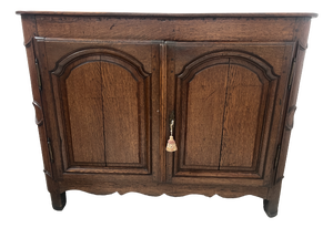 Louis XIV Style Two-Door Buffet in Oak, 1700s