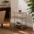 Italian Brass and Smoked Glass 3-Tier Bar Cart, 1970s For Sale - Image 6 of 9