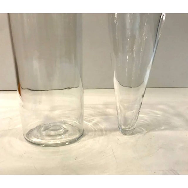Leucos, 1980s Menphis Stile Double Glass Vase For Sale - Image 10 of 11