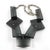Transparent Gray Lucite Geometric Bib Necklace For Sale In Atlanta - Image 6 of 8