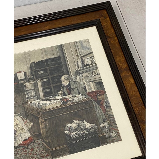 James Dobie "The New Will" Color Engraving After Walter Dendy Sadler c.1894 Original 19th century color engraving Engraved...