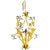 1960s Vintage Italian Lily Chandelier For Sale
