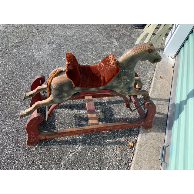 Antique Glider Rocking Horse Chairish
