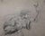 Exceptional old master drawing in black chalk on laid paper, depicting a dramatic allegorical scene. The central figure is...