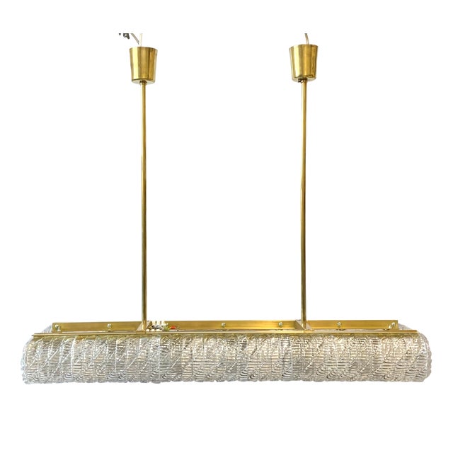 Vintage Chandelier with Murano Modules by Archimede Seguso, 1960s For Sale