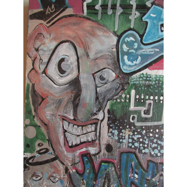Street Art Hieronymus Bosch Syle Graffiti / Street Art Painting, Signed and Dated 2000 For Sale - Image 3 of 14