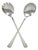 Vintage Sheffield England Modern Silver Plated Salad Serving Set Fork & Spoon For Sale