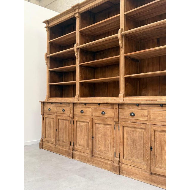 Antique Recycled Teak Bookcase For Sale - Image 6 of 11