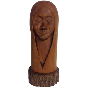 Mid-Century South American Figural Wood Carving