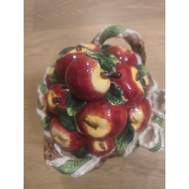 Ceramic Decorative Bowl With 3d Red Apples Design For Sale In Columbus - Image 6 of 6
