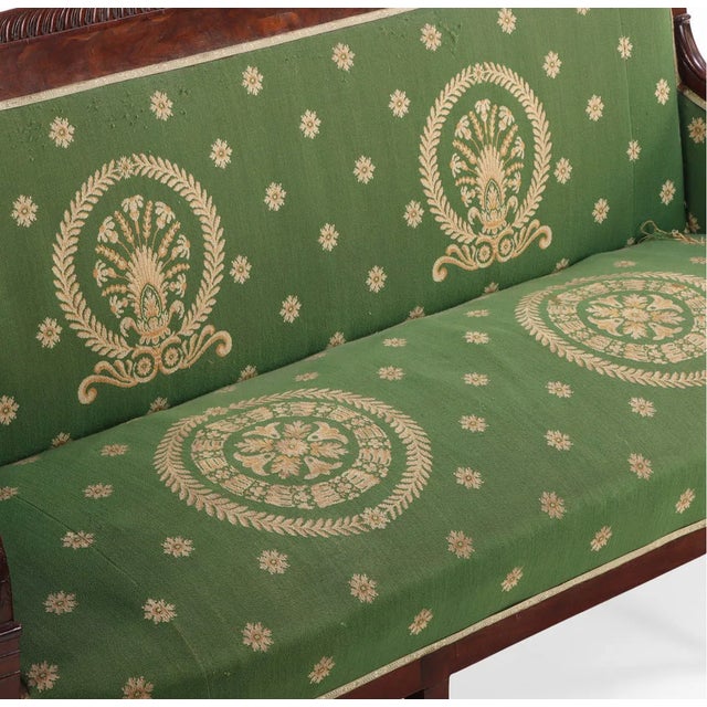 Mid 19th Century French Restoration Mahogany & Crotch Mahogany Sofa, C. 1840, For Sale - Image 5 of 7