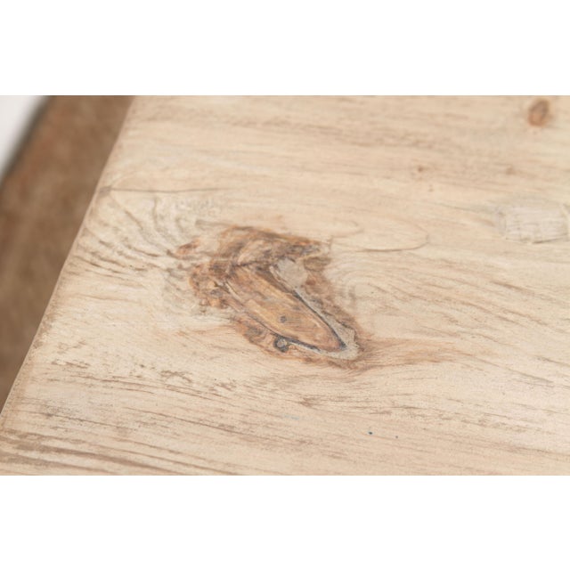 3" Thick Top Camargue Reclaimed Wood Pedestal Dining Table For Sale - Image 15 of 18
