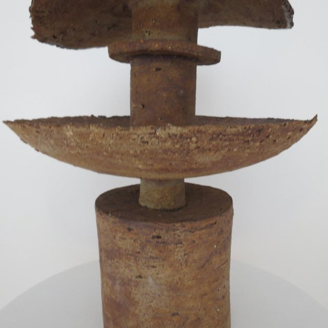 Sculpture Materials Large Japanese Pottery Sculpture from Joan Brown, 1970s For Sale - Image 7 of 11