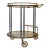 Italian Chrome, Brass, and Glass Bar Cart For Sale