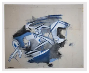 Giorgio Lo Fermo, Post-Informale I, Original Oil On Canvas by Giorgio Lo Fermo, 2021