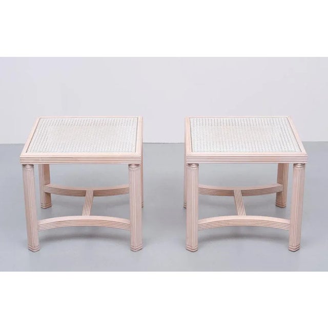 Vintage Wicker Side Tables, France, 1970s, Set of 2 For Sale - Image 4 of 8