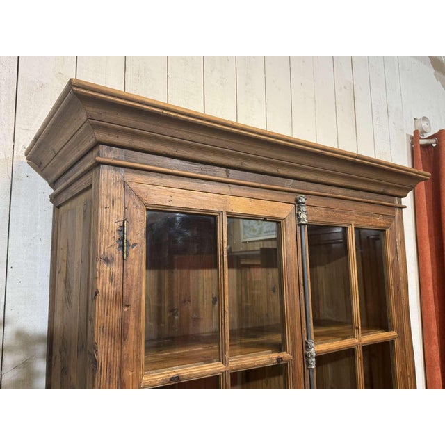Wood Modern Fir Wood Bookcase, 1980s For Sale - Image 7 of 18