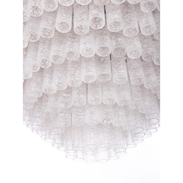 Large Murano Glass Tubes Ballroom Chandelier from Doria, 1960s For Sale - Image 4 of 16