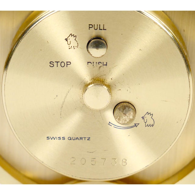 Metal Tiffany & Co. Gilt Bronze and Marble Desk Clock, Circa 1960 For Sale - Image 7 of 9