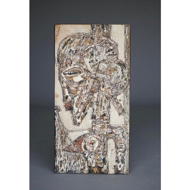 Georges Ebrin Adingra, Composition, 1975, Mixed Media For Sale - Image 6 of 9