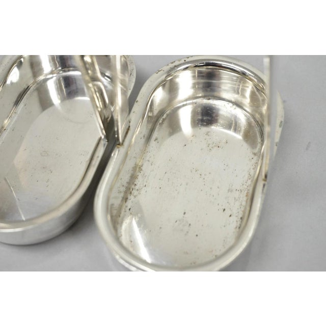 Vintage Modern Silver Plated Dinner Oil Caddy & (10) Toast Bread Racks - 12 PCS For Sale - Image 11 of 18