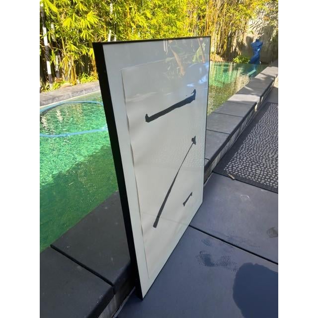 Ode to Motherwell Susan Cohen Acrylic on paper, framed in black metal Ode to Motherwell is an abstract acrylic painting...