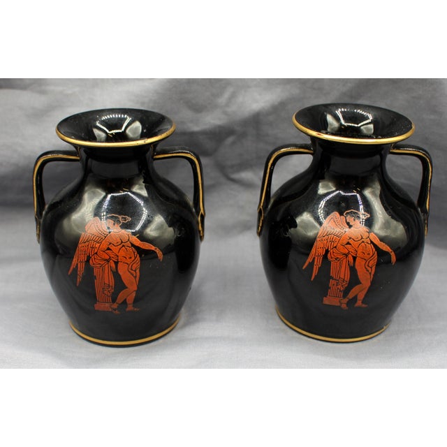 1859-1861 English Set of Three Greek Revival Amphora Vases by Bates, Brown-Westhead, and Moore For Sale - Image 4 of 10