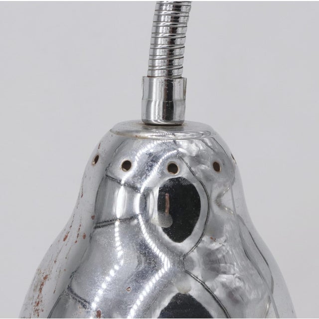 Chrome Vintage Chrome Gooseneck Table Lamp For Sale - Image 8 of 9