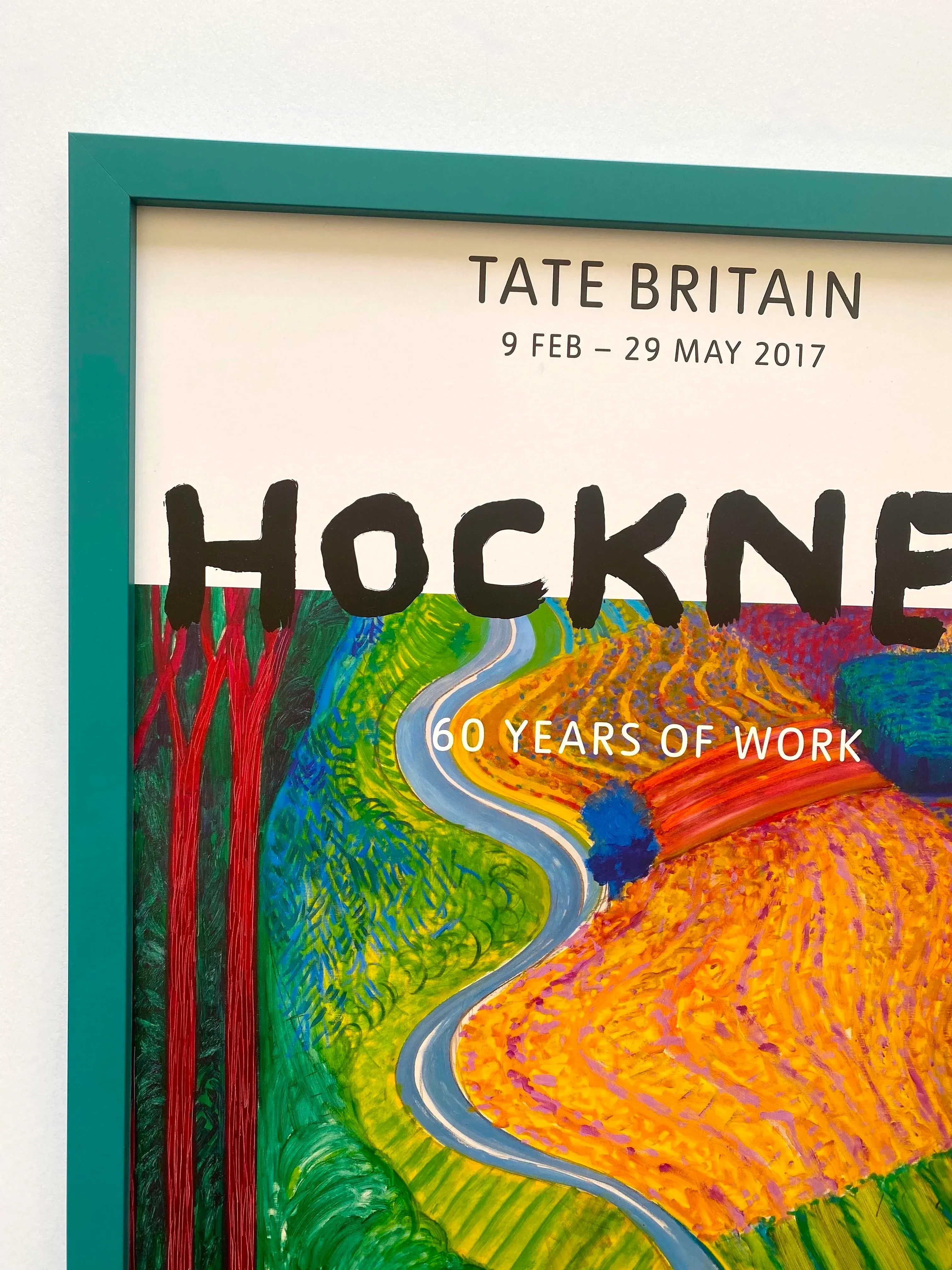 David Hockney Lithograph Print Tate Britain Framed Exhibition