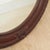 Historicist Oval Mirror with Wooden Frame For Sale - Image 3 of 8