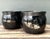 Vintage Ceramic Planters in Black Over Green Glaze - Set of 2 For Sale - Image 14 of 17