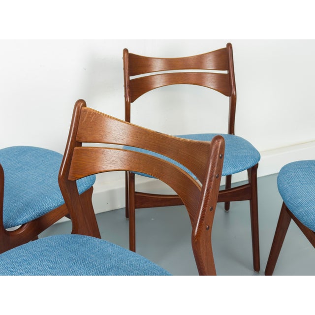Wood Danish Teak Dining Chairs by Erik Buch for Chr. Christensens Møbelfabrik, 1960s, Set of 6 For Sale - Image 7 of 18