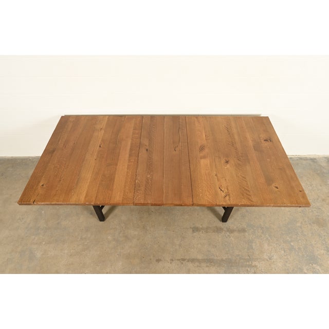 Brown L. & J. G. Stickley Mission Oak Arts & Crafts Extension Dining Table For Sale - Image 8 of 17