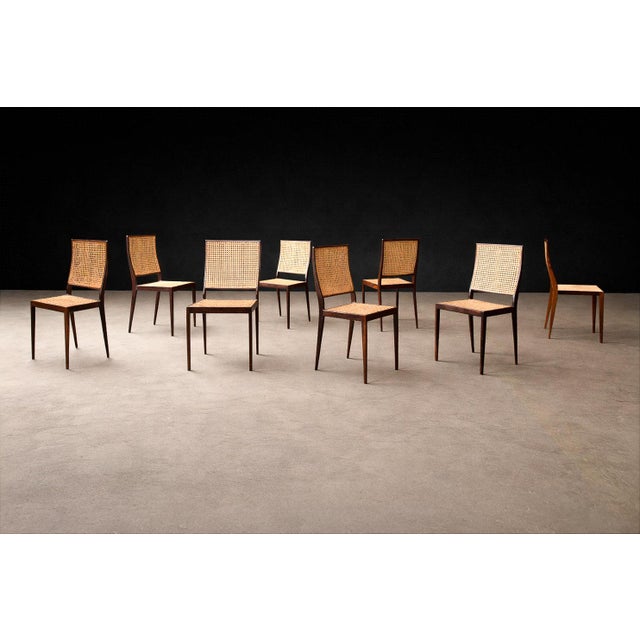 Geraldo de Barros Set of Eight “MT 552” Dining Chairs in Rosewood by Geraldo de Barros for Unilabor, Brazil, 1950s - Lot 622-806A For Sale - Image 4 of 15