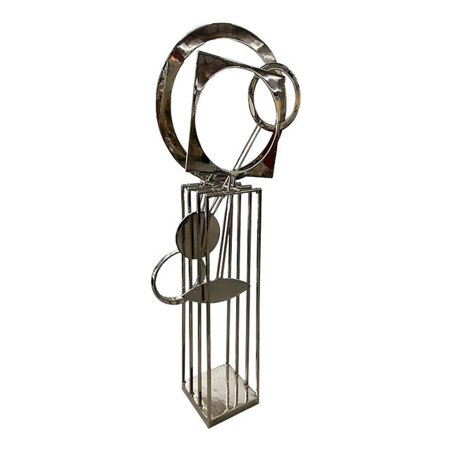 Large Bruce Stillman Steel 1981 Kinetic Sculpture For Sale
