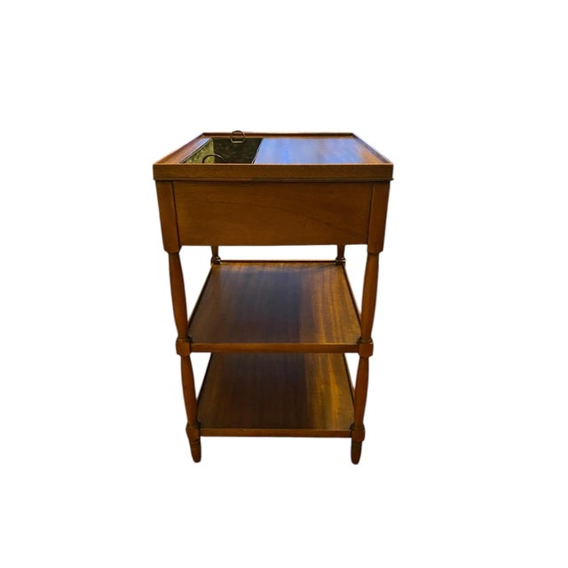 Early 20th Century Pair of Antique 1920s–1930s Regency Revival Mahogany Side Tables With Integral Jardinières For Sale - Image 5 of 11