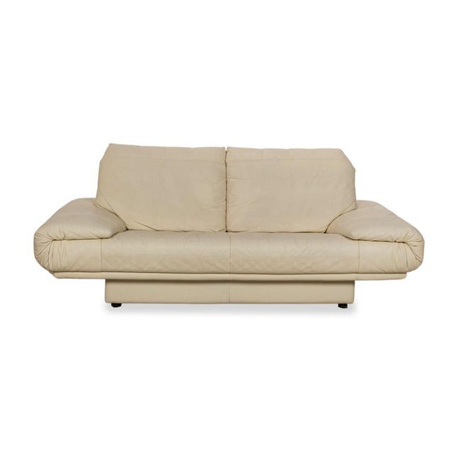 Model 345 2-Seater Sofa in Cream Leather from Rolf Benz For Sale - Image 11 of 11