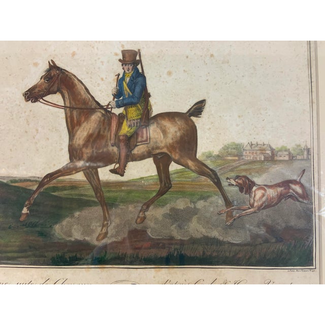 Early 18th Century Late 18th Century Quatrième Suite De Chevaux D'Après Carle & Horace Vernet, Framed For Sale - Image 5 of 7