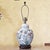 Dark Pink Vintage Maitland-Smith Hand-Painted Chinoiserie Floral Porcelain Ginger Jar Table Lamp For Sale - Image 8 of 18