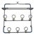 Vintage Stitched Leather Coat Rack by Jacques Adnet, 1950s For Sale