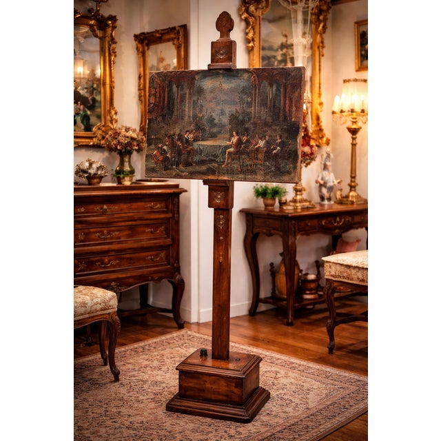 Adjustable Dismountable Walnut Display Easel, 1890 For Sale - Image 11 of 12
