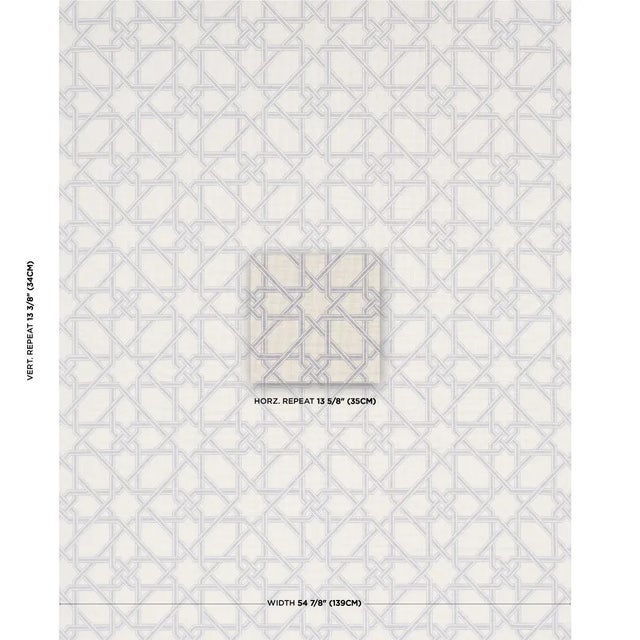 Mary McDonald was inspired by Moroccan stone fretwork when she created Le Maroc in blue, a fabulous textural épinglé. A...