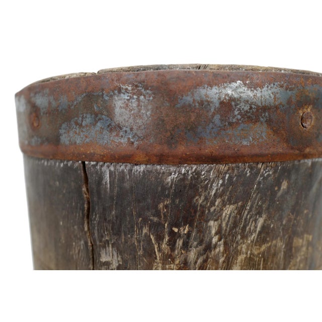 1920s Old India Wood Pestle Pot For Sale In Los Angeles - Image 6 of 8