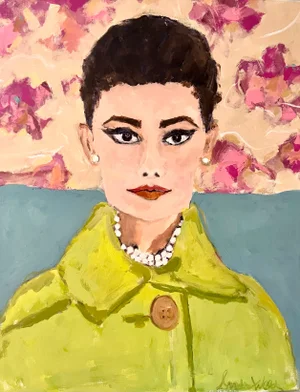 Audrey Hepburn Original Painting by Sandy Welch