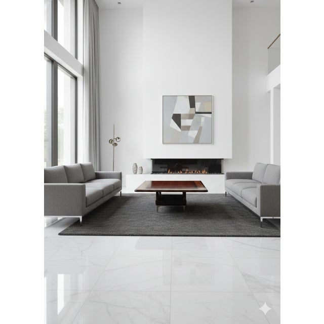 1950s Neoclassical Tiger Maple Inlaid Cocktail Table (Franceslo Molon Giemme) Style For Sale In Dallas - Image 6 of 7