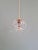 Gold Scalloped Clear Crystal Pendant Light, 1890s For Sale - Image 8 of 11