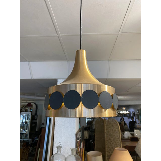 Metal Ceiling Lamp by Jo Hammerborg for Fog & Mørup, 1960s For Sale - Image 3 of 6