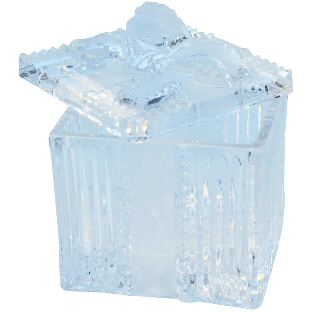 Vintage Crystal Candy Jar For Sale - Image 4 of 5