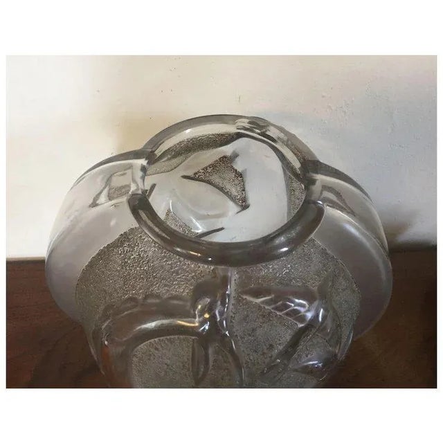 Early 20th Century Signed French Art Deco Diane Vase Made by David Gueron's Degue and Designed by Edouard Cazaux 1930 For Sale - Image 5 of 11